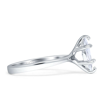 Marquise Solitaire Ring Cubic Zirconia 925 Sterling Silver Wholesale